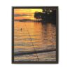 Evening Pier Matte Canvas Print — Framed Wall Art