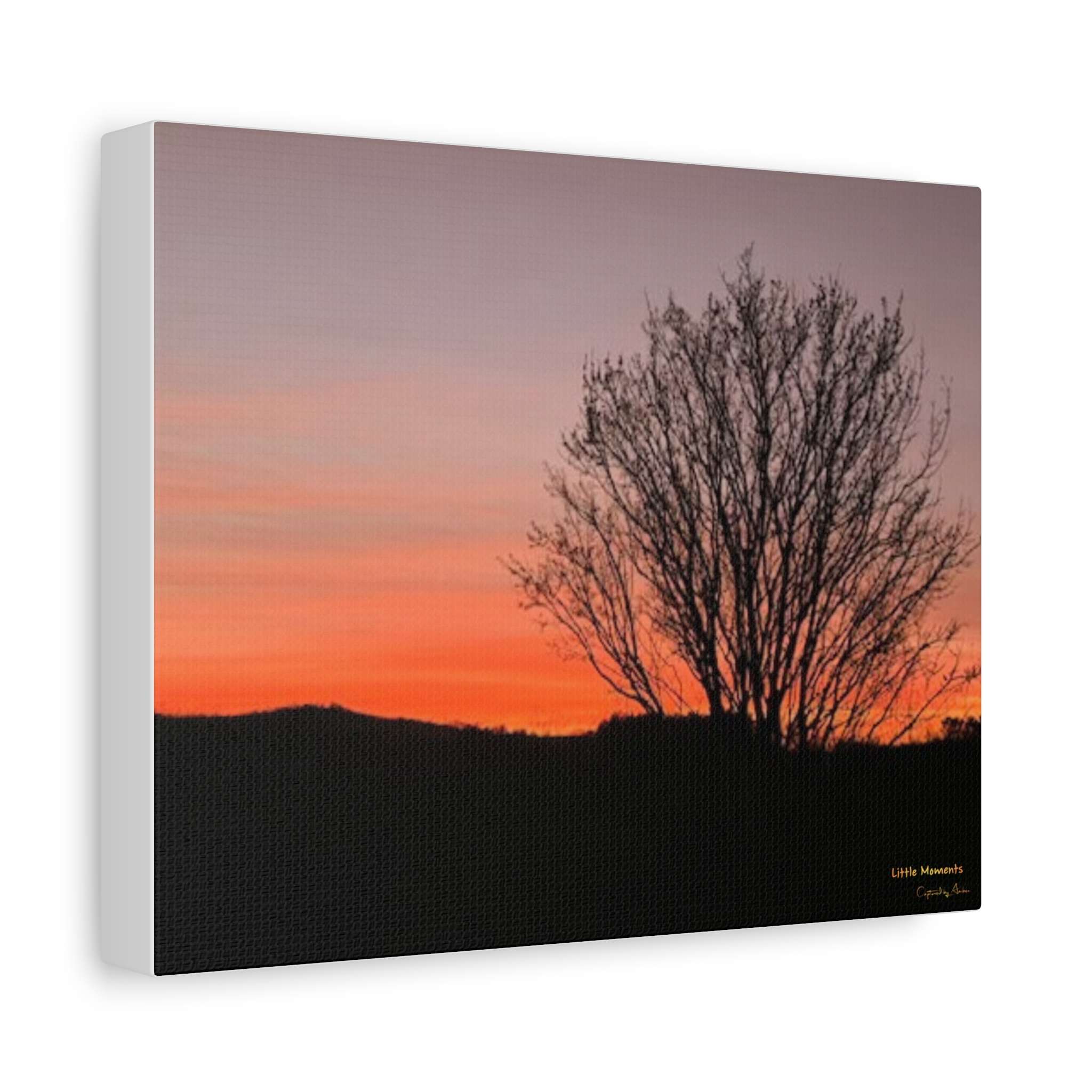 Appalachian Red Sky3 Matte Canvas Print — Stretched Wall Art