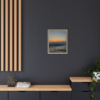 Crashing Waves Sunset Canvas Print — Framed Matte Beach Wall Art