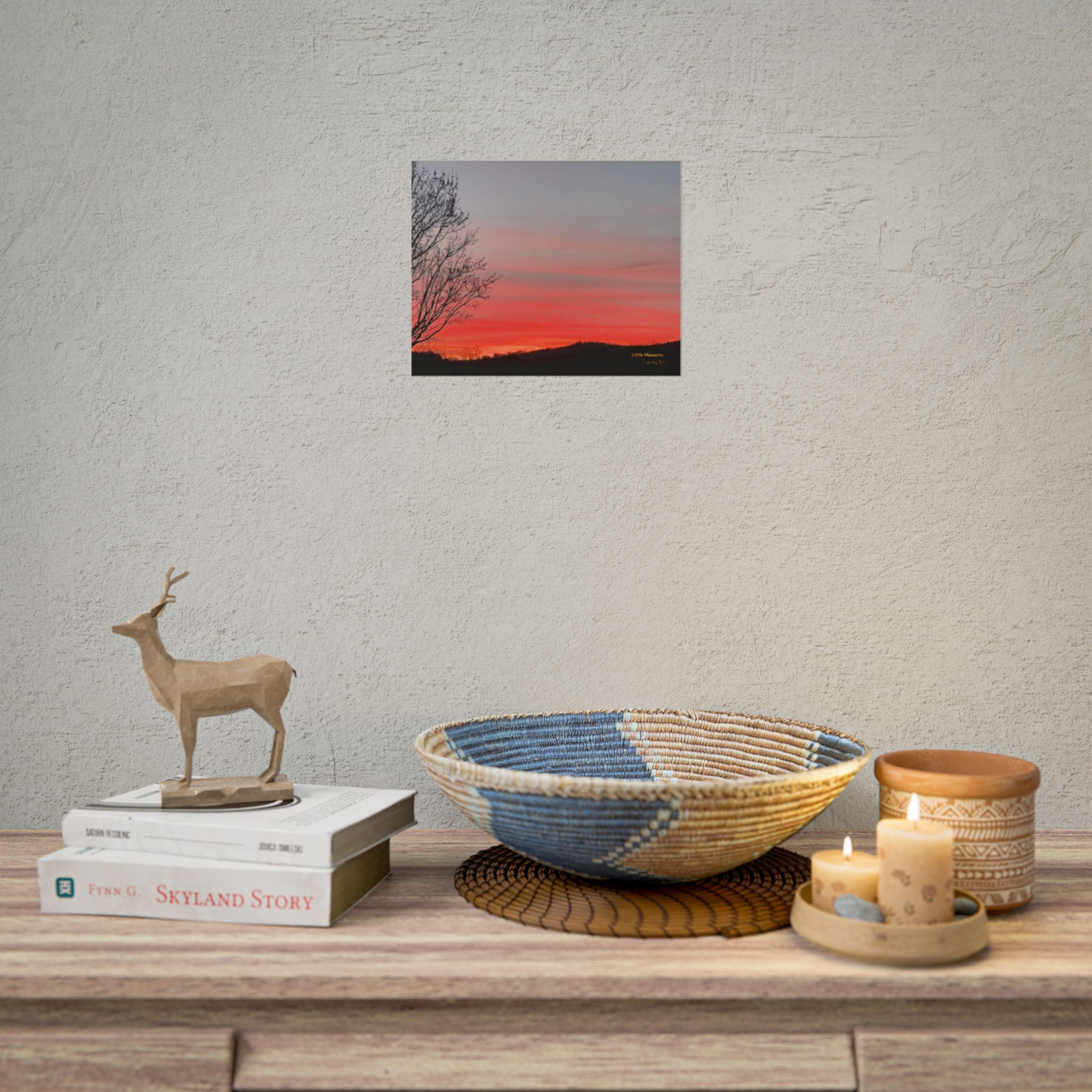 Sunset Silhouette Poster — Rolled Fine Art Wall Print
