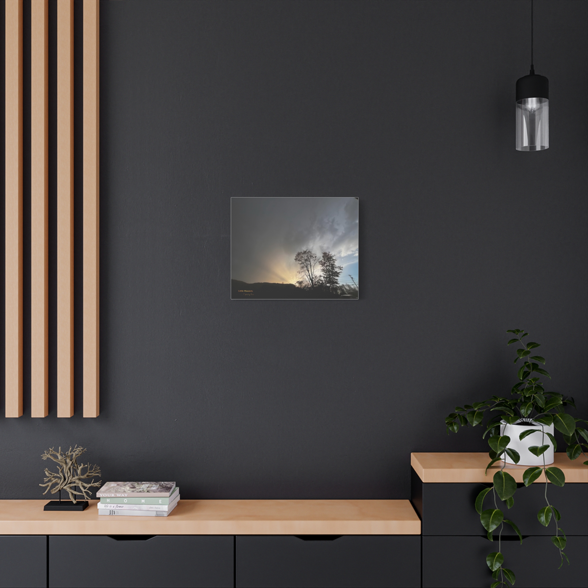 Sunset Storm Matte Canvas Print — 'Little Moments' Landscape Wall Art