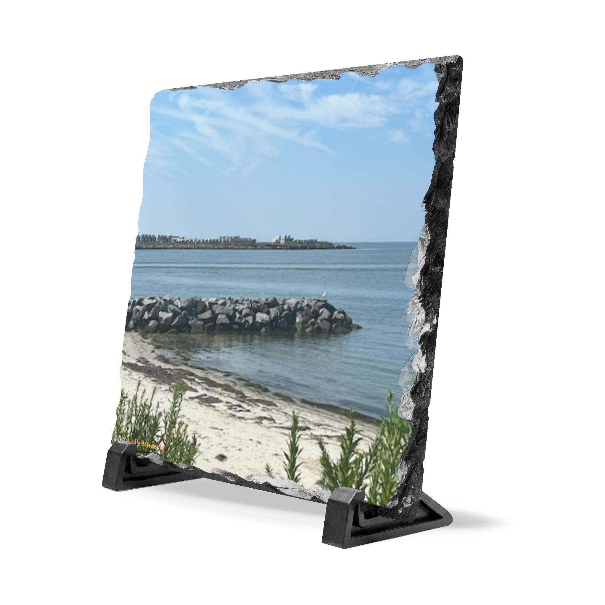 15149660920441502135_2048.jpeg Seaside Beach Slate Desk Plaque — Beachscape Office Décor
