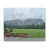 15582904640712822083_2048.jpeg Misty Mountain Landscape Canvas Print — Stretched Matte Wall Art