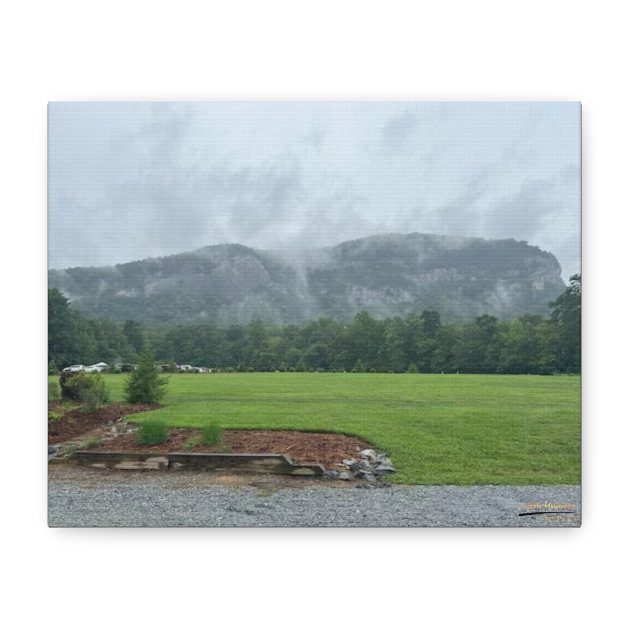 15582904640712822083_2048.jpeg Misty Mountain Landscape Canvas Print — Stretched Matte Wall Art