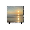 Sunrise Over Ocean Slate Desk Plaque — Coastal Sunrise Photo Decor