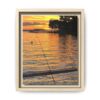 Evening Pier Matte Canvas Print — Framed Wall Art
