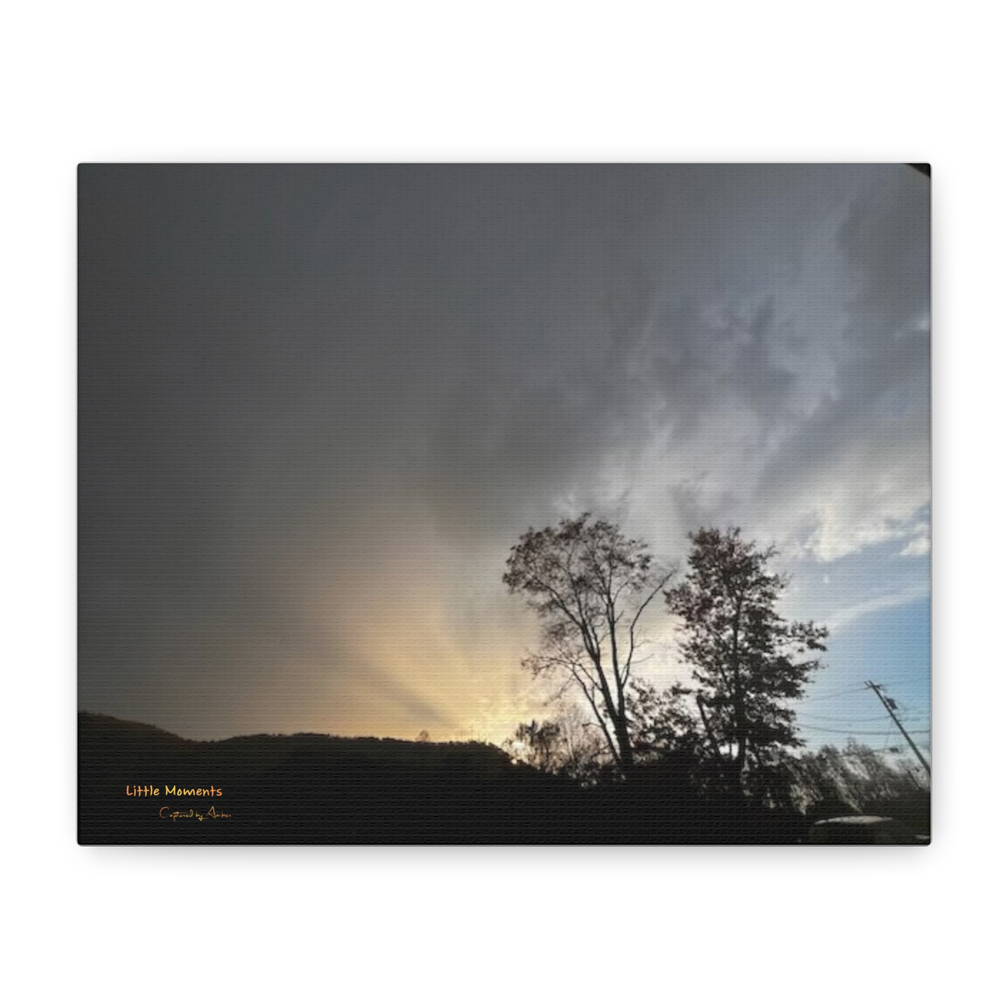 Sunset Storm Matte Canvas Print — 'Little Moments' Landscape Wall Art