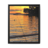 Evening Pier Matte Canvas Print — Framed Wall Art
