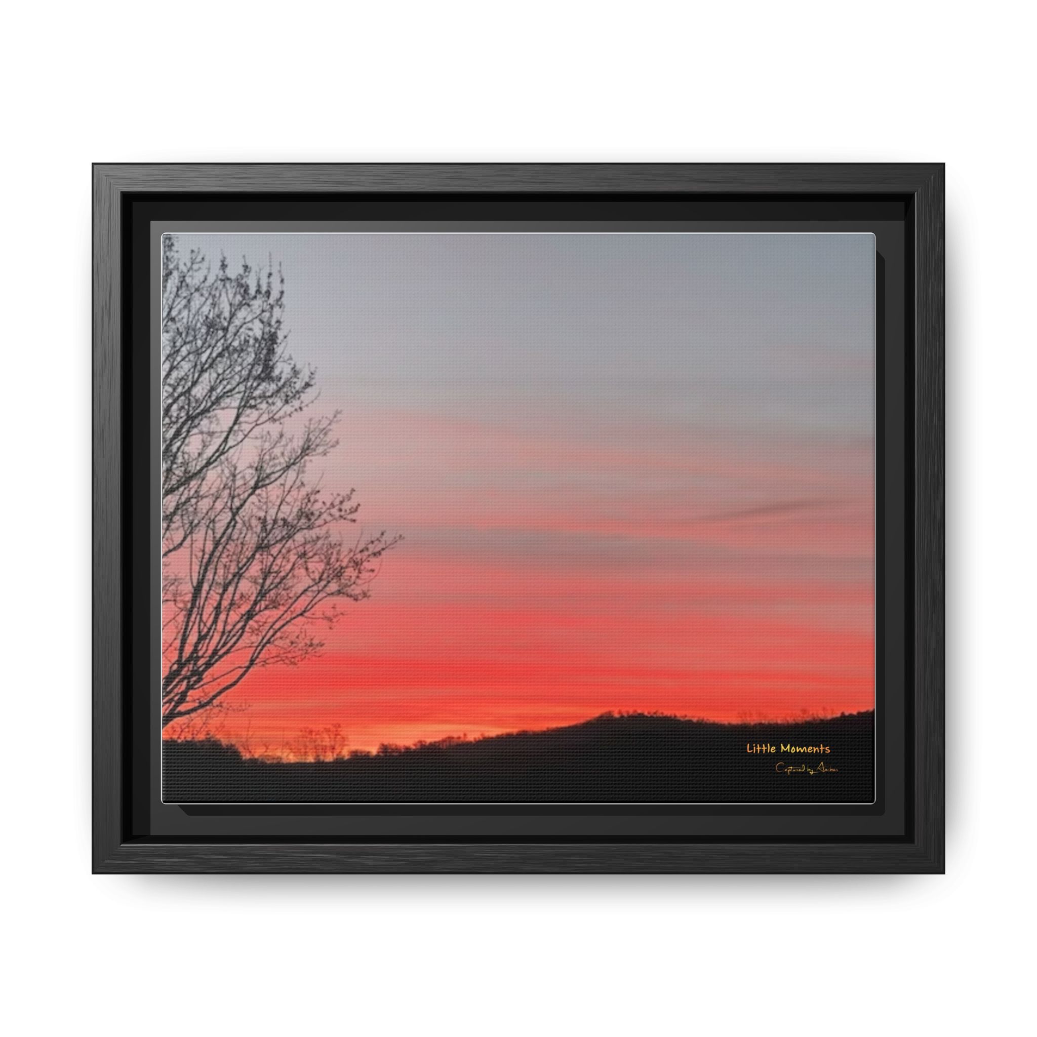 Appalachian Red Sky2 Landscape Wall Art — 'Little Moments'