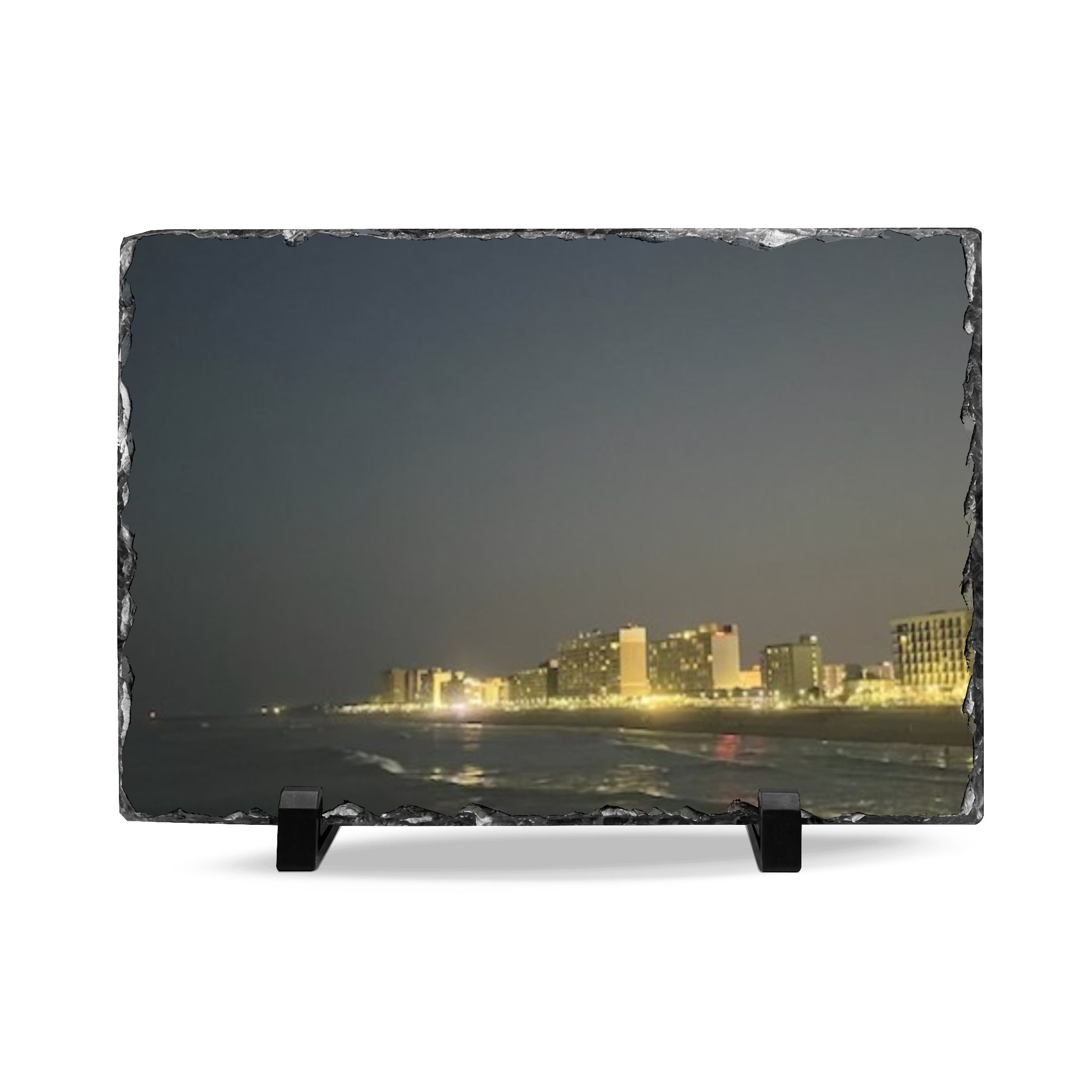 City Lights at Night Series2 — Beachfront Cityscape Desk Decor