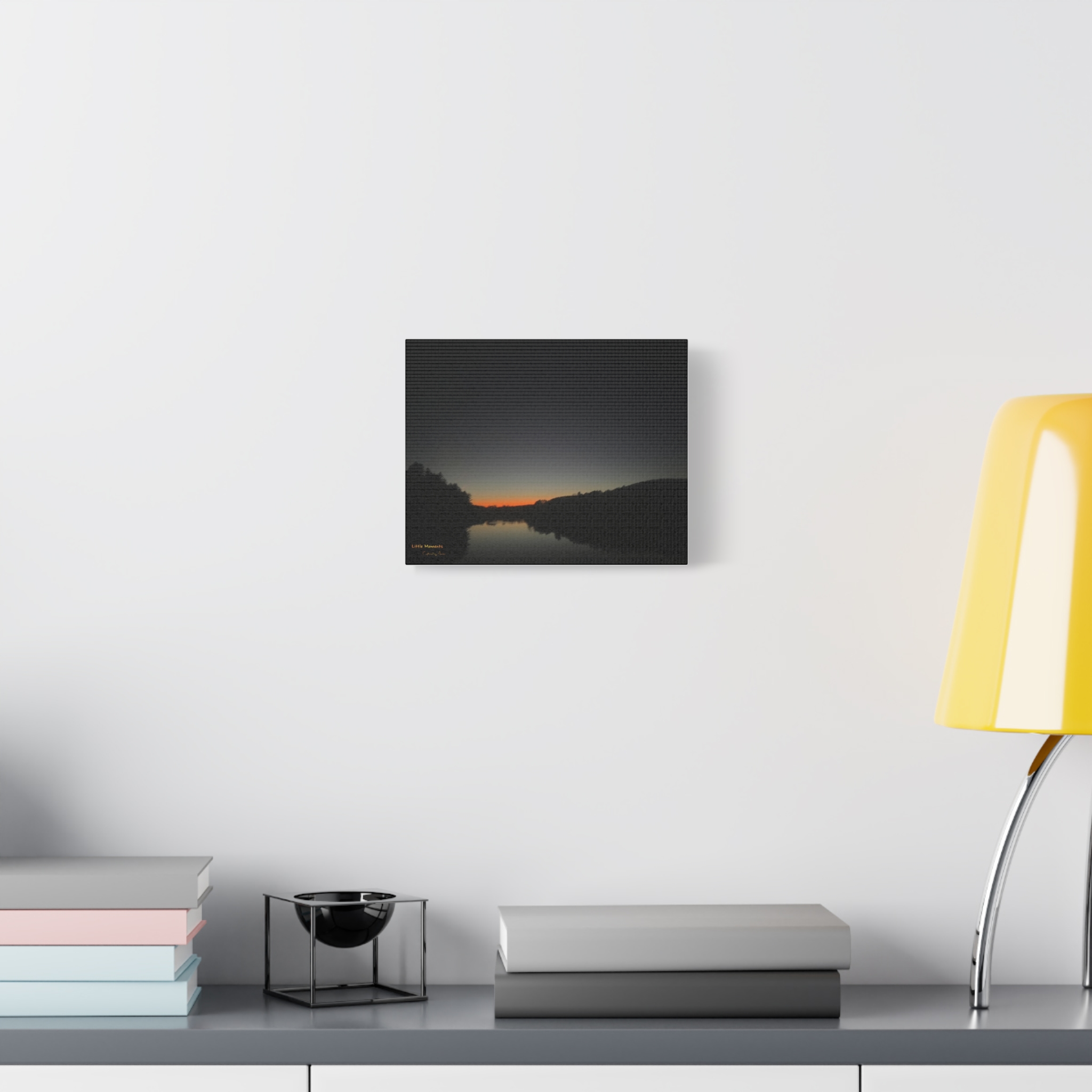 16184453350659447217_2048.jpeg Calm Lake sunset Matte Canvas Print — Tranquil Nature Wall Art