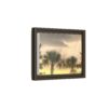 Palm Trees at Sunset Matte Framed Canvas Wall Art