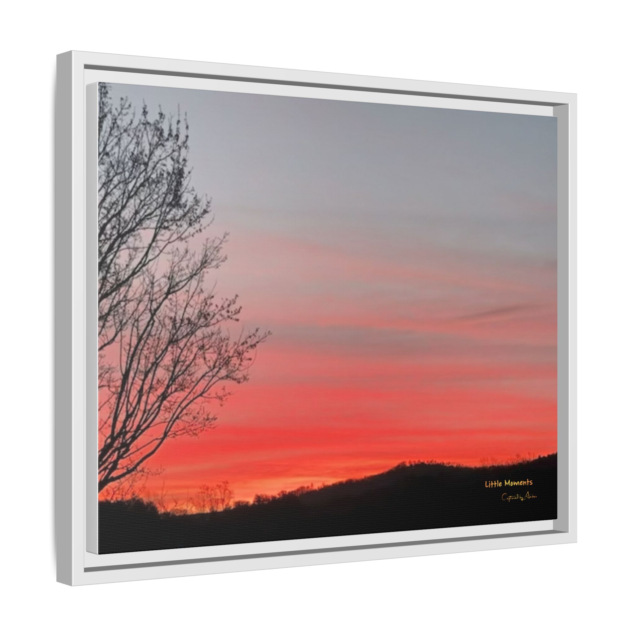 Appalachian Red Sky2 Landscape Wall Art — 'Little Moments'
