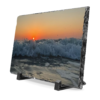 16637420153064252852_2048.jpeg Crashing Waves Sunset Slate Desk Plaque — Coastal Wave Photo Accent