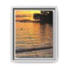 Evening Pier Matte Canvas Print — Framed Wall Art