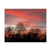 Appalachian Red Sky 1 Poster — Red Sky Landscape Wall Art