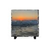 17175018421816070525_2048.jpeg Crashing Waves Sunset Slate Desk Plaque — Coastal Wave Photo Accent