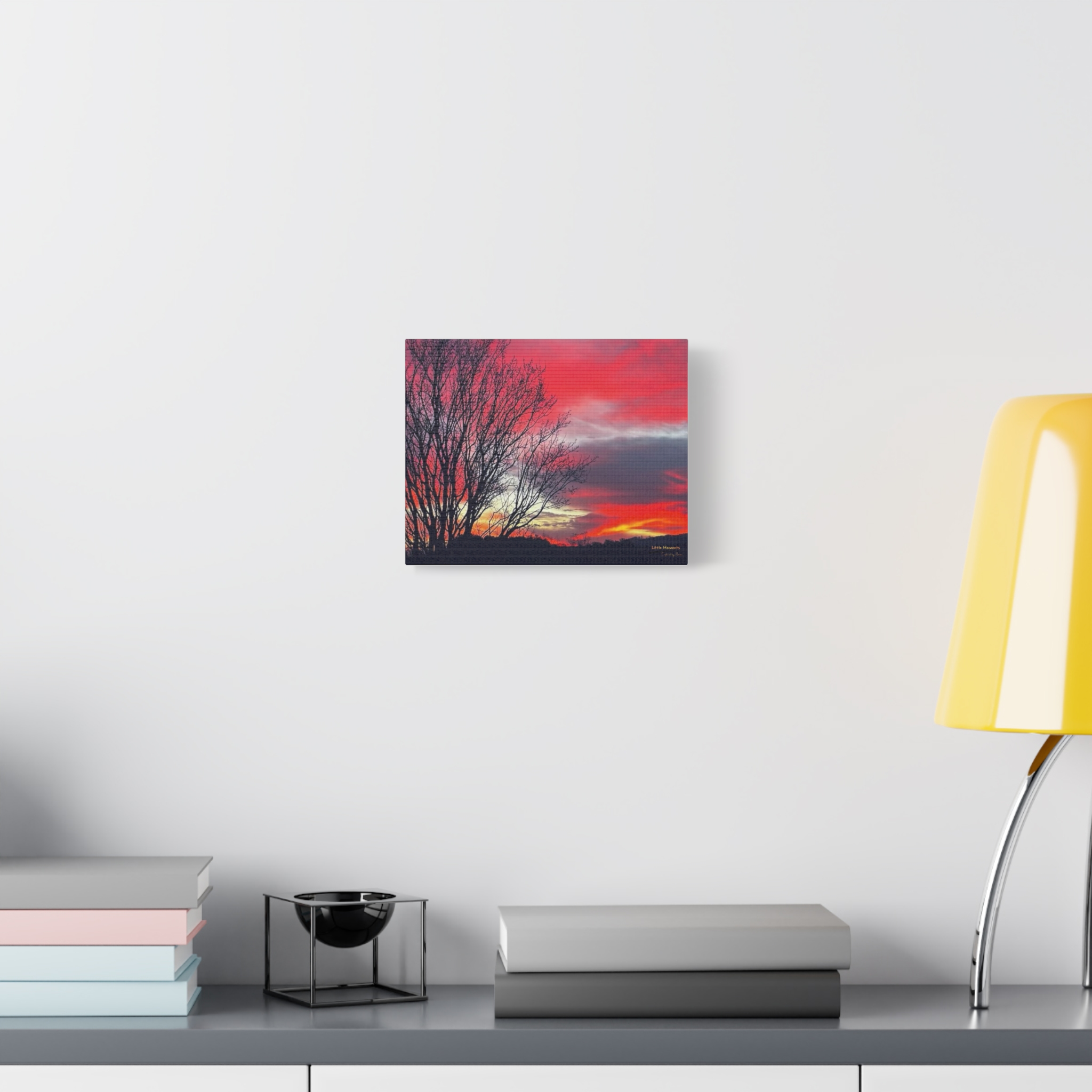 17371445812406675537_2048.jpeg Vibrant Red Sky Canvas Print — Matte Stretched Wall Art
