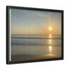 17401143972842568928_2048.jpeg Sunrise Over Ocean Matte Canvas Framed Wall Art — Serene Ocean Photography Print
