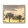 Palm Trees at Sunset Matte Framed Canvas Wall Art