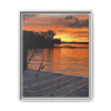 Evening Pier 2 Matte Canvas - Sunset Fishing Dock Wall Art