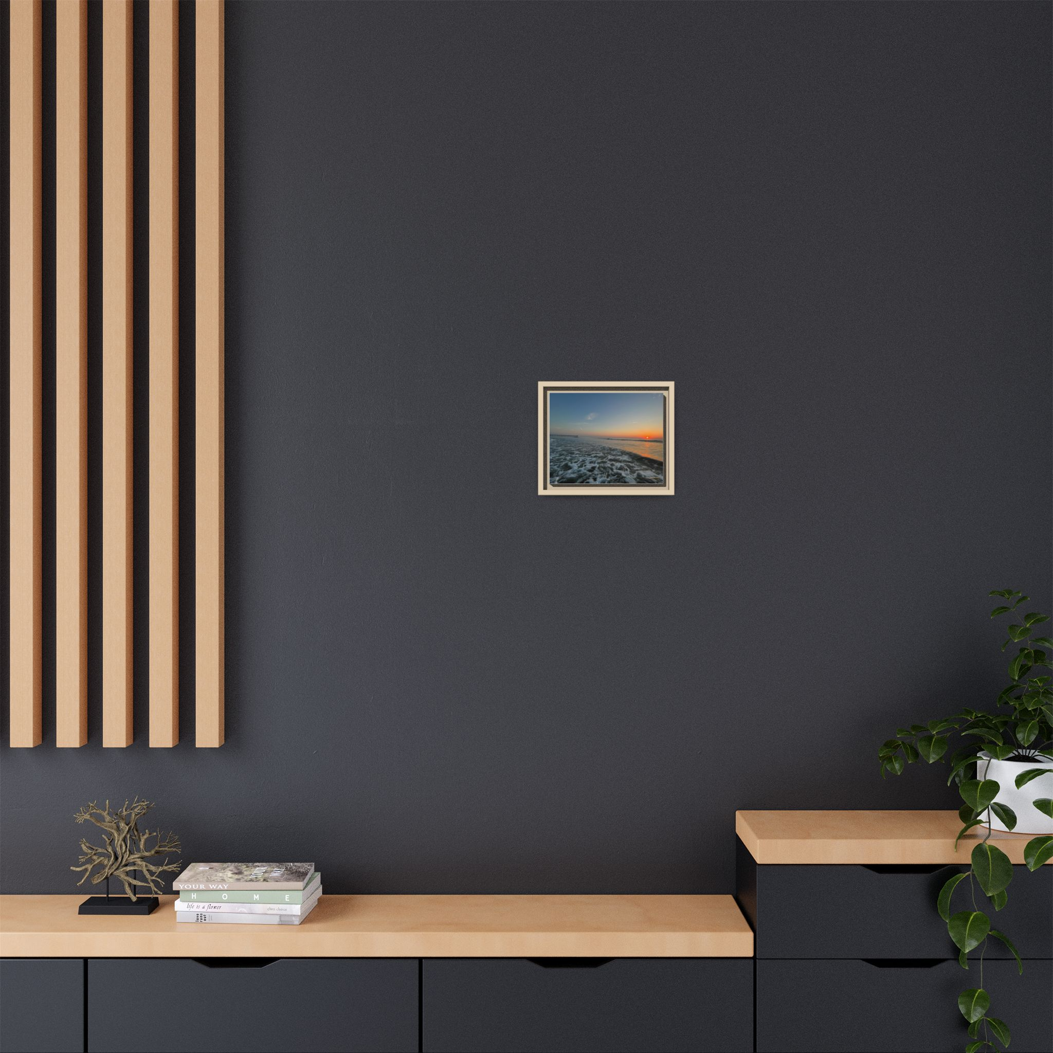 Rolling Sunset Waves Canvas Print — Ocean Waves Wall Art