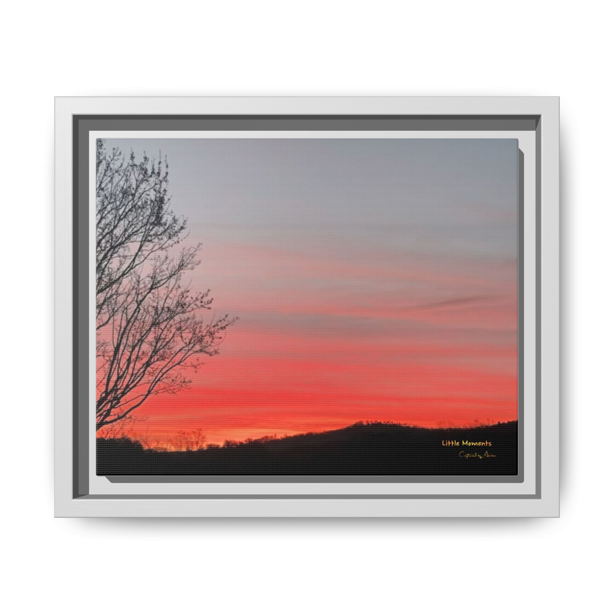Appalachian Red Sky2 Landscape Wall Art — 'Little Moments'