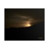 Moon Glow Ridge Poster — Moody Golden Sunset Landscape Wall Art