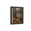 Waterwheel Waterfall Framed Canvas Print – Rustic Nature Wall Art