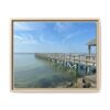18128261661663747906_2048.jpeg Pier Over Calm Seas Framed Matte Canvas Print