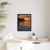 Evening Pier 2 Matte Canvas - Sunset Fishing Dock Wall Art
