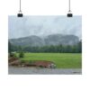 Misty Mountain Landscape Poster — Matte Horizontal Nature Print