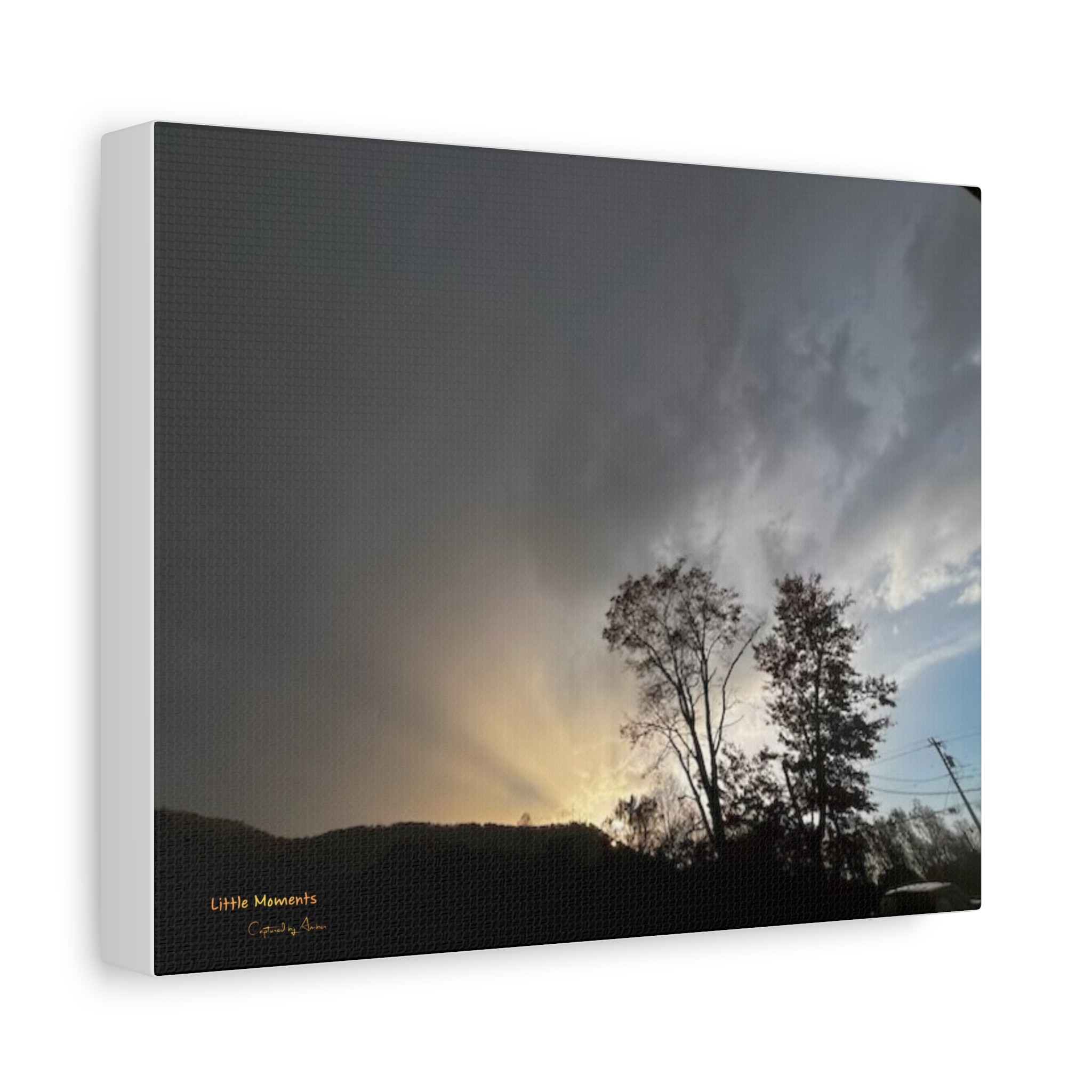 Sunset Storm Matte Canvas Print — 'Little Moments' Landscape Wall Art