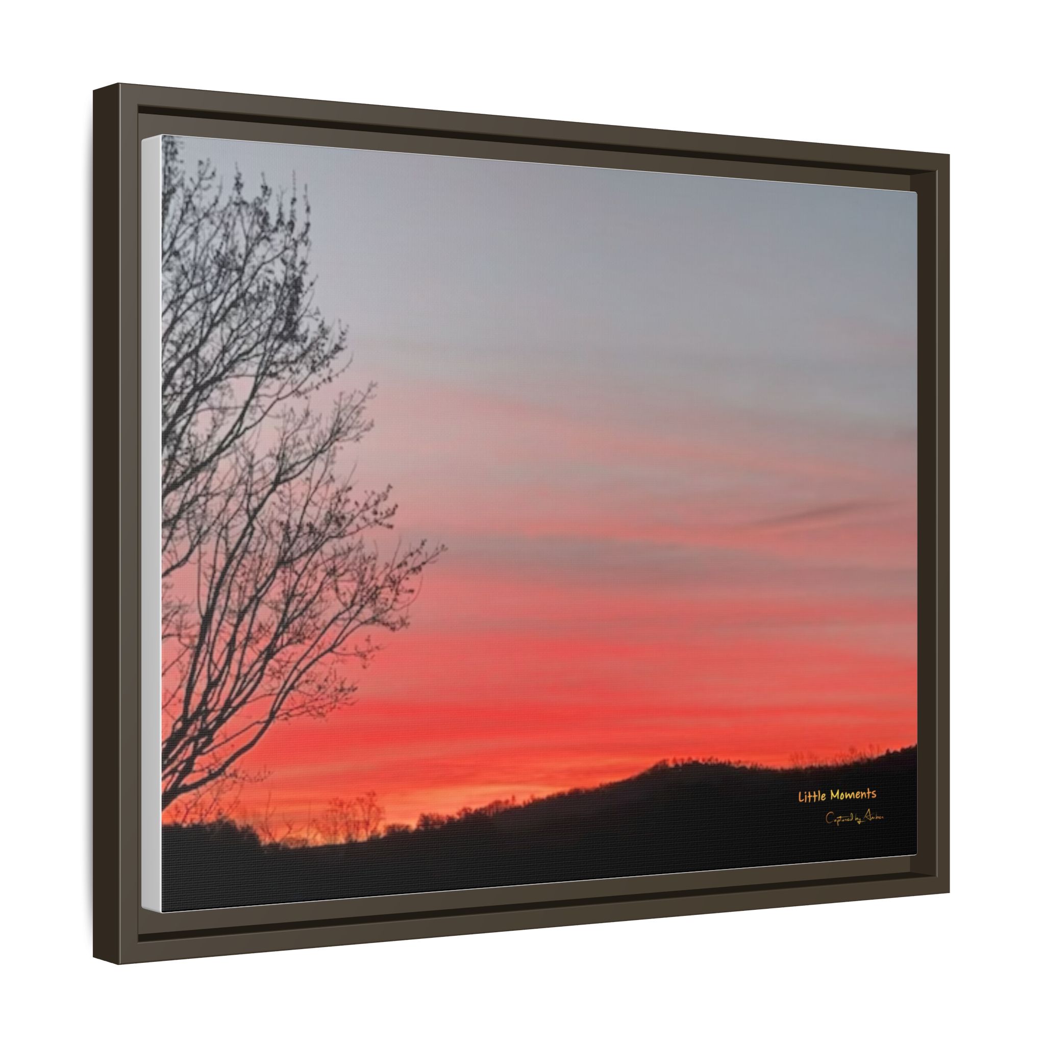 Appalachian Red Sky2 Landscape Wall Art — 'Little Moments'