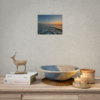 Rolling Sunset Waves Rolled Poster — Ocean Beach Sunset Wall Art