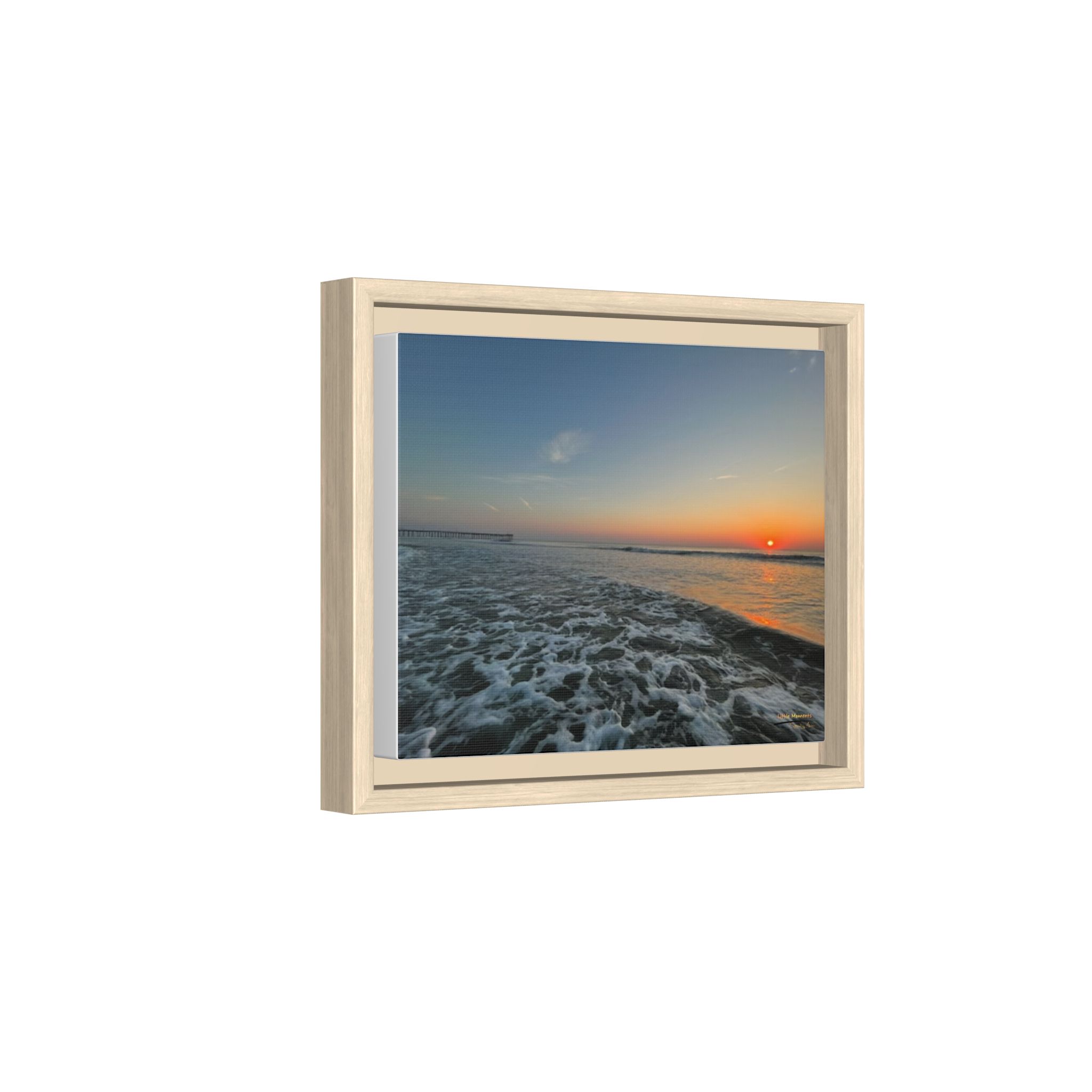 Rolling Sunset Waves Canvas Print — Ocean Waves Wall Art