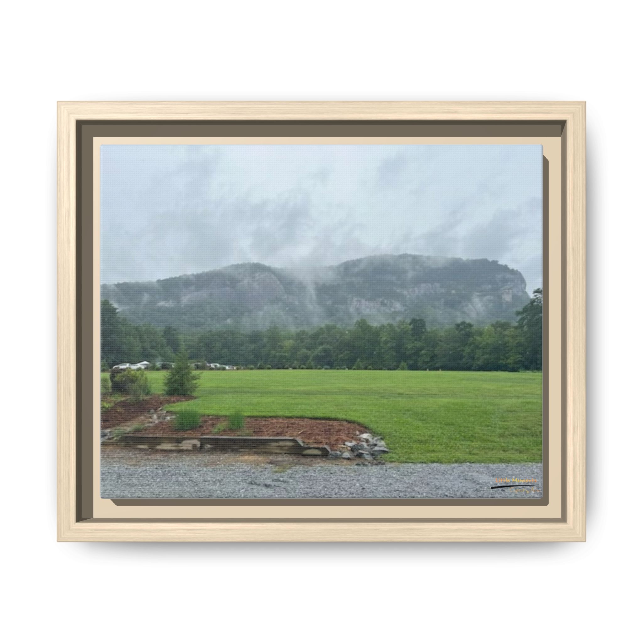 2687027702290435369_2048.jpeg Framed Matte Canvas Print — Misty Mountain Landscape