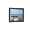 Seaside Beach Framed Canvas Print — Matte Multi-Color Coastal Wall Art