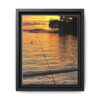 Evening Pier Matte Canvas Print — Framed Wall Art