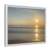 2951819592323819246_2048.jpeg Sunrise Over Ocean Matte Canvas Framed Wall Art — Serene Ocean Photography Print