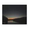 3070228067626905836_2048.jpeg Calm Lake sunset Matte Canvas Print — Tranquil Nature Wall Art