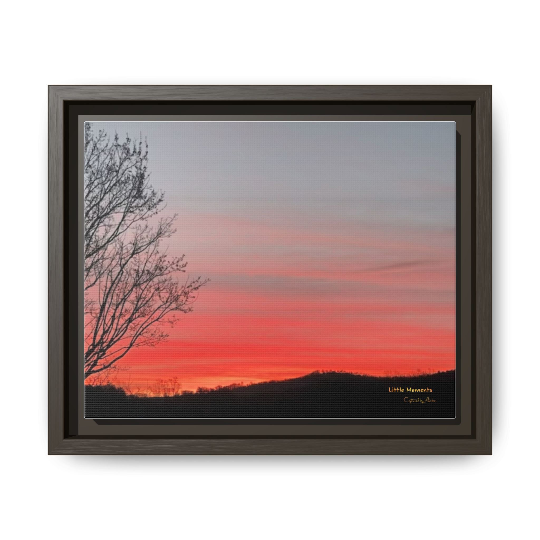 Appalachian Red Sky2 Landscape Wall Art — 'Little Moments'