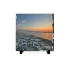 Rolling Sunset Waves Slate Desk Plaque — Coastal Ocean Photo Gift