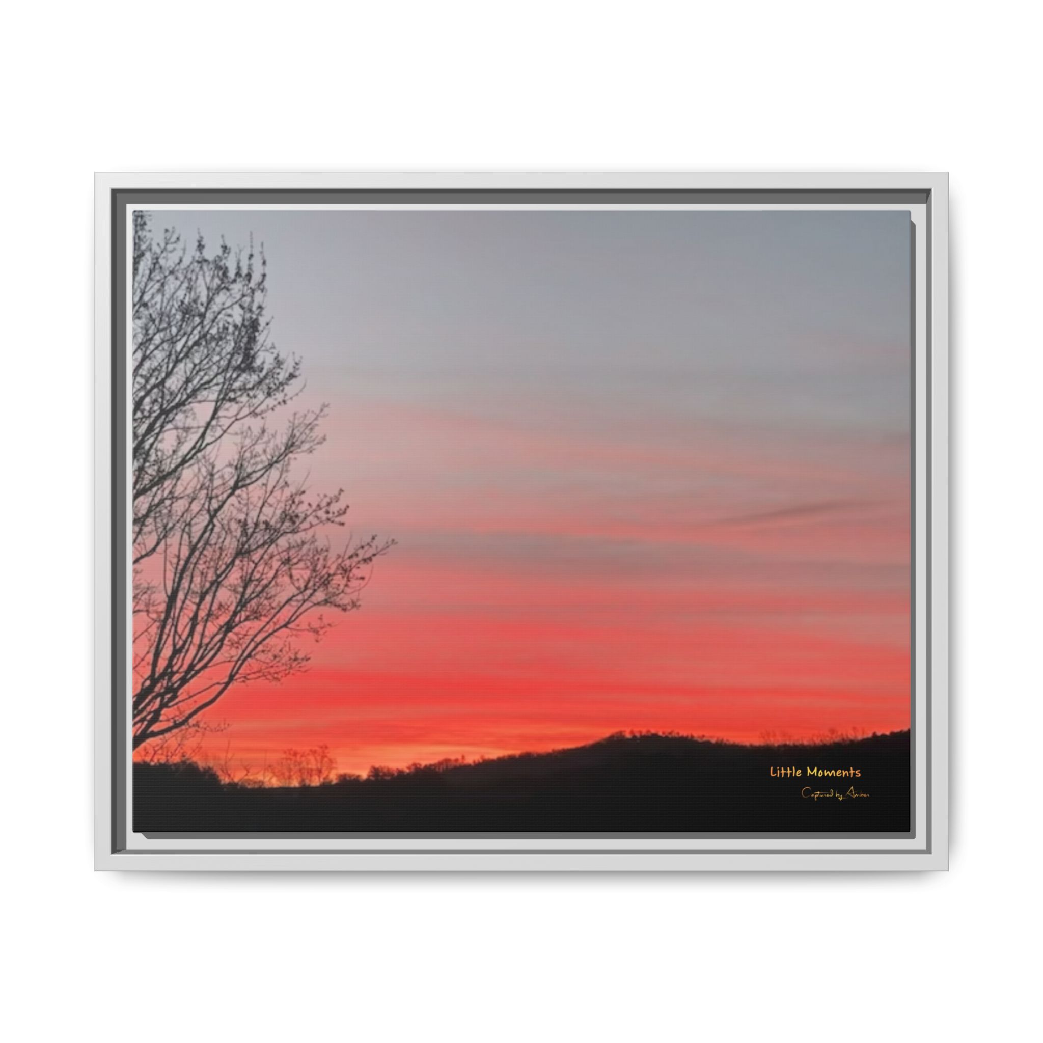 Appalachian Red Sky2 Landscape Wall Art — 'Little Moments'