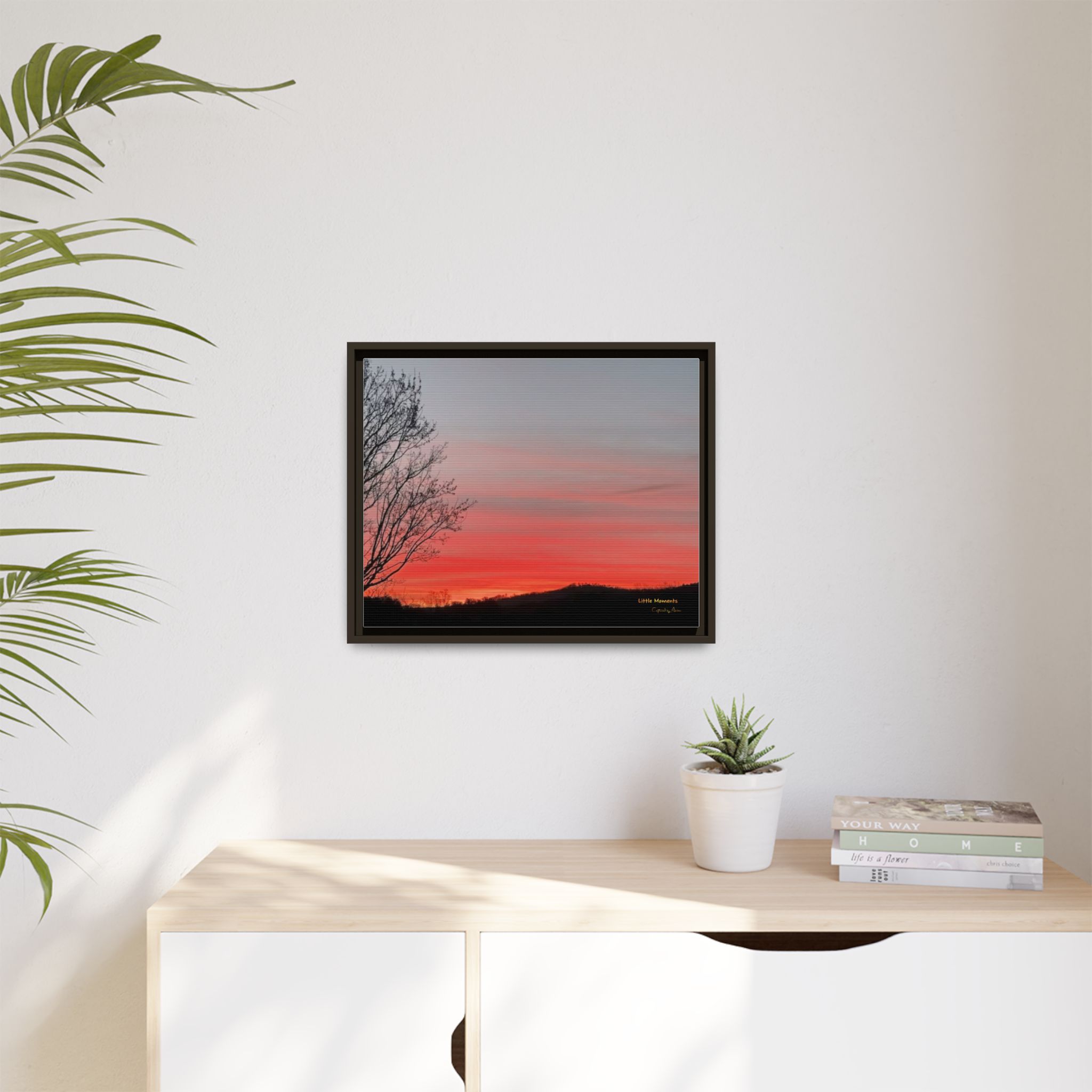 Appalachian Red Sky2 Landscape Wall Art — 'Little Moments'
