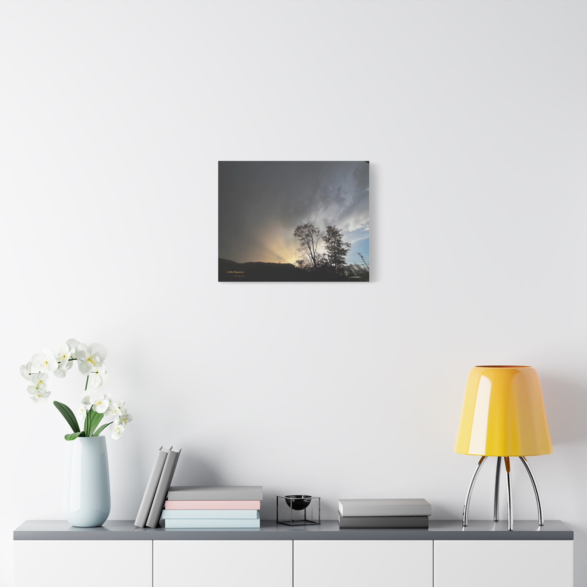 Sunset Storm Matte Canvas Print — 'Little Moments' Landscape Wall Art
