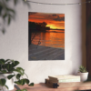 Evening Pier 2 Poster — Matte Vertical Wall Art