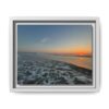 Rolling Sunset Waves Canvas Print — Ocean Waves Wall Art