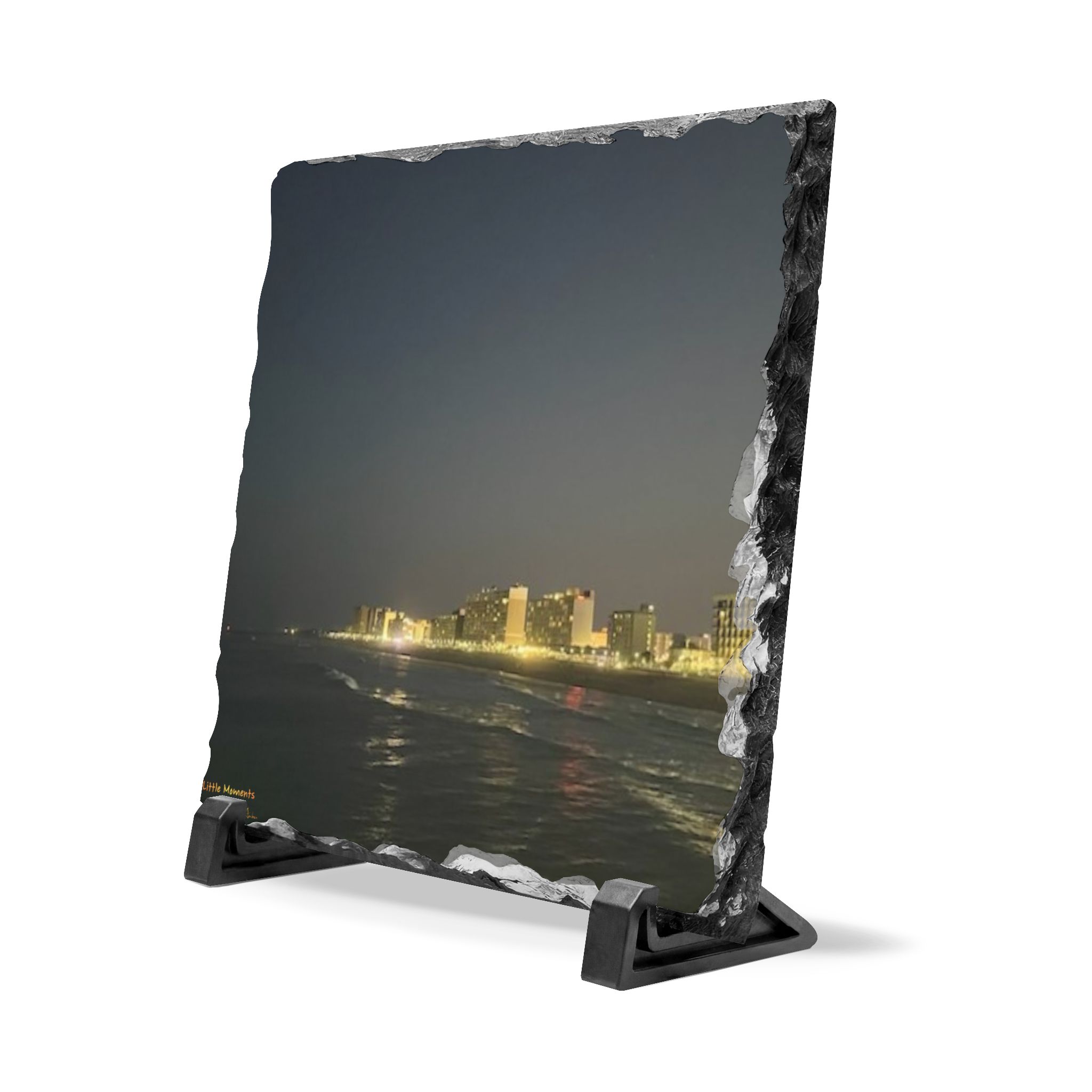 City Lights at Night Series2 — Beachfront Cityscape Desk Decor