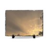 Passing Storm Slate Desk Plaque — Golden Clouds Photograph